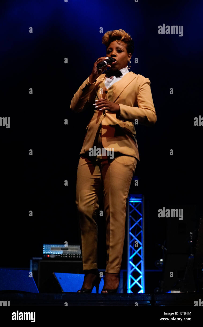 London,  UK. 13th June, 2015. Around 3000 attends the Gospel Fest 2015 preforms by Gospel music icon Kirk Franklin an Americ performs anticipated and critically acclaimed Explosive & Dynamic Gospel Ministry in the Copper Box Arena, Queen Elizabeth Olympic Park. Credit:  See Li/Alamy Live News Stock Photo