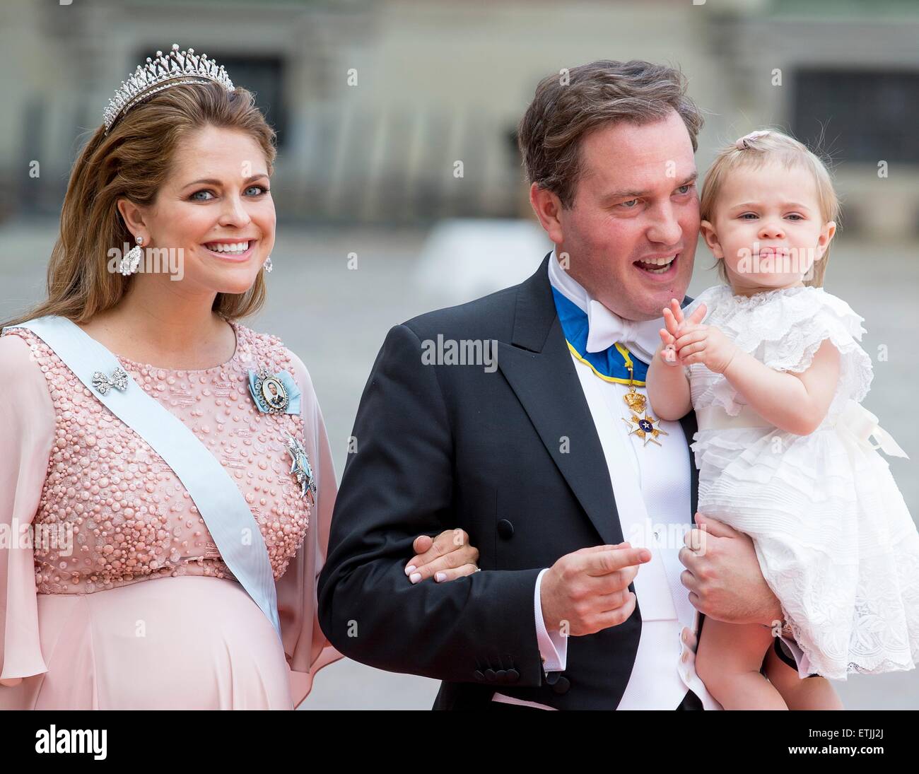 Stockholm Sweden 13th June 2015 Pregnant Princess Madeleine Chris Oneill And Princess