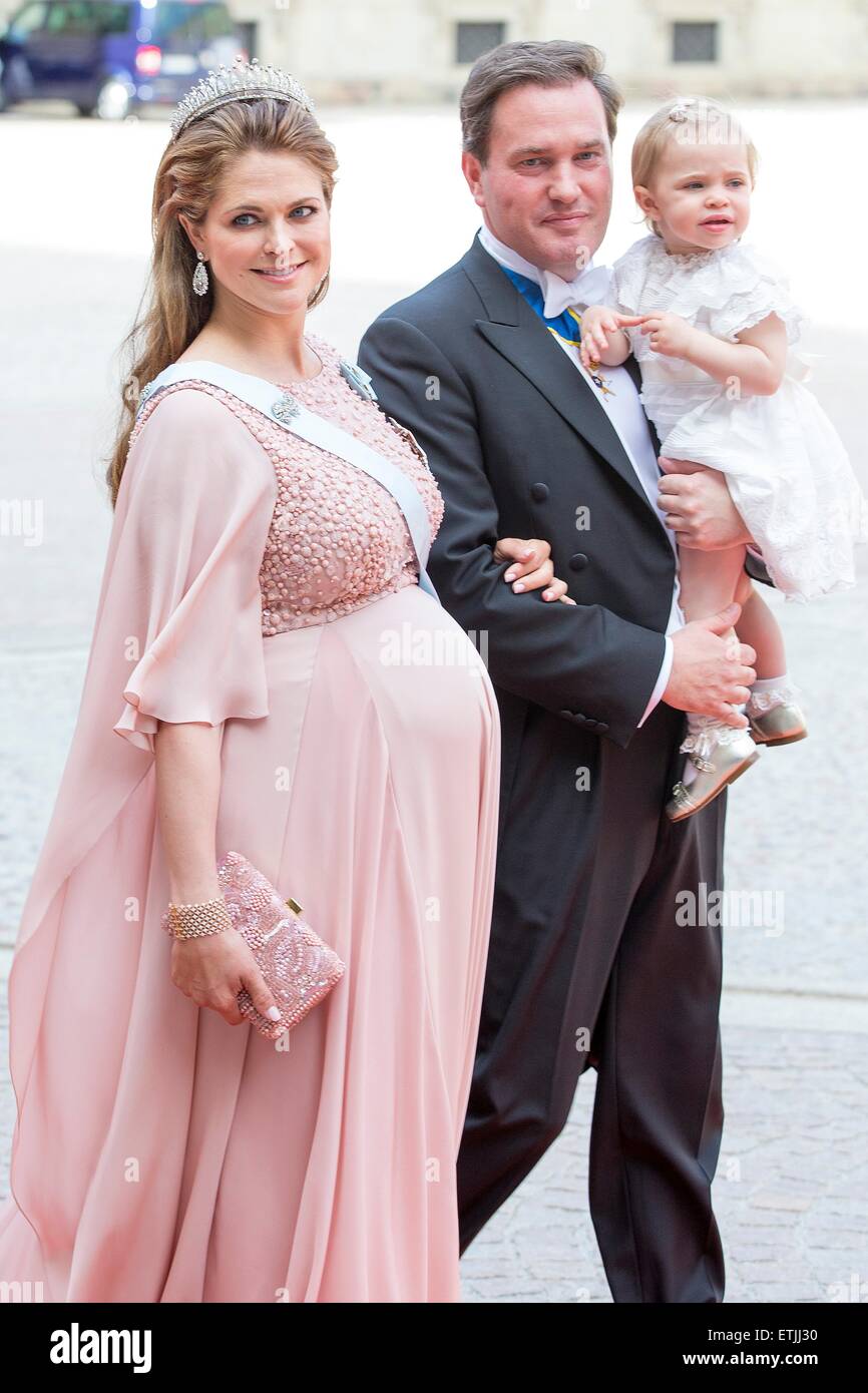 Stockholm, Sweden. 13th June, 2015. Pregnant Princess Madeleine Stock Photo  - Alamy