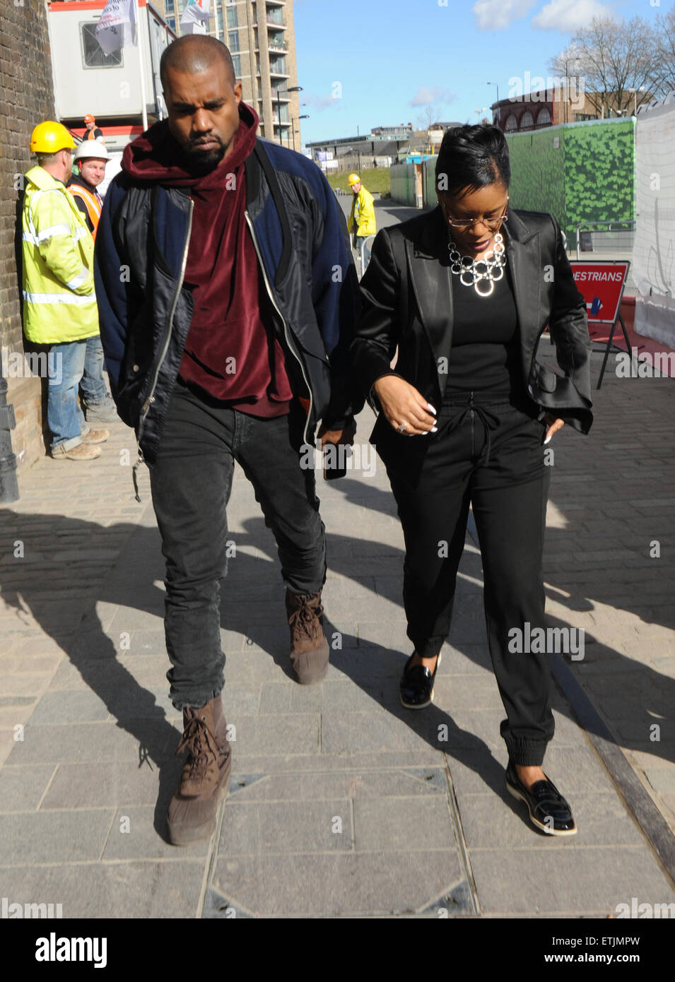 Kanye west arriving central saint hi-res stock photography and images -  Alamy