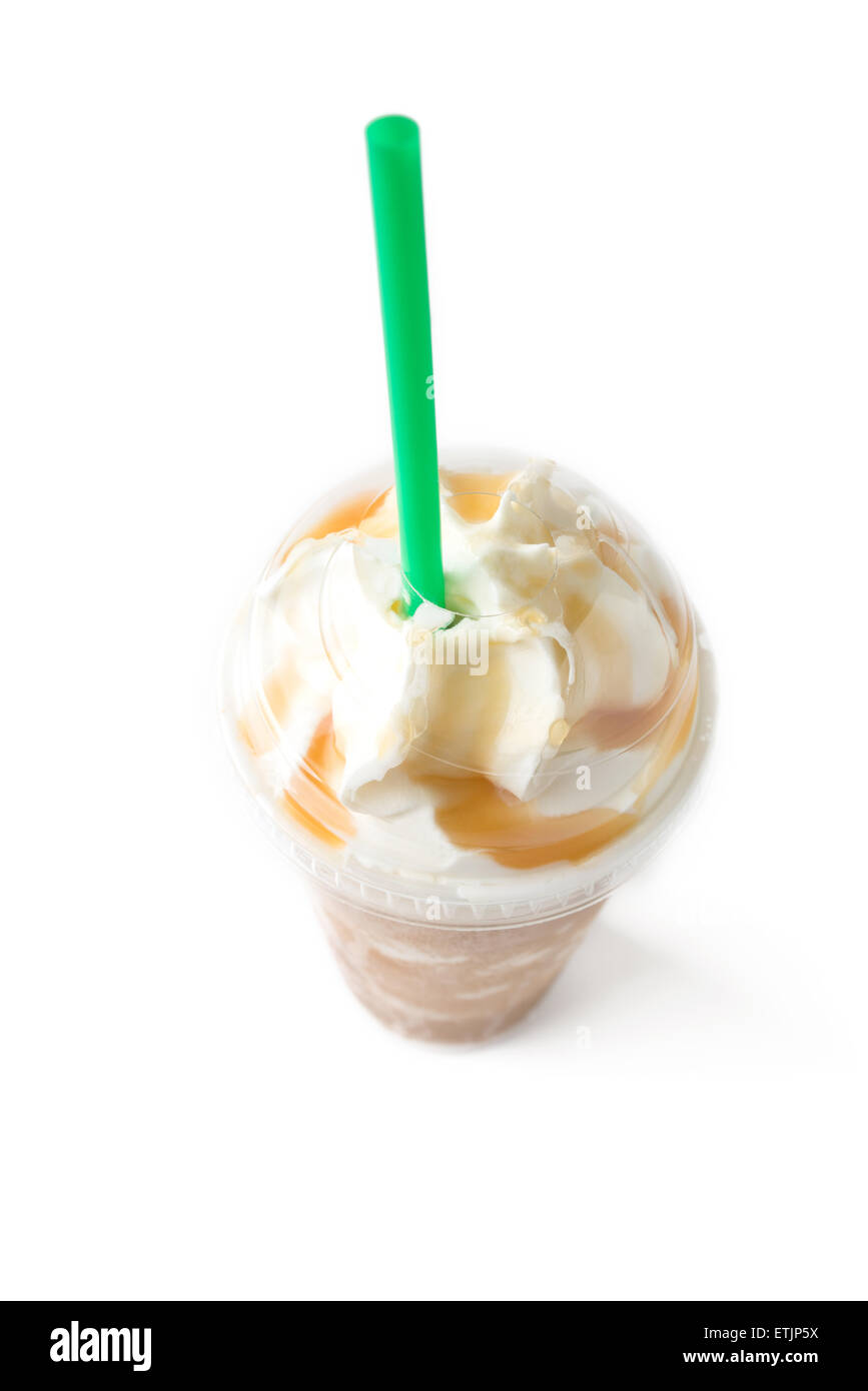 iced coffee with whipped cream Stock Photo Alamy