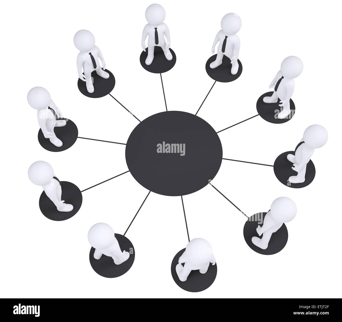 Top view team people Cut Out Stock Images & Pictures - Alamy