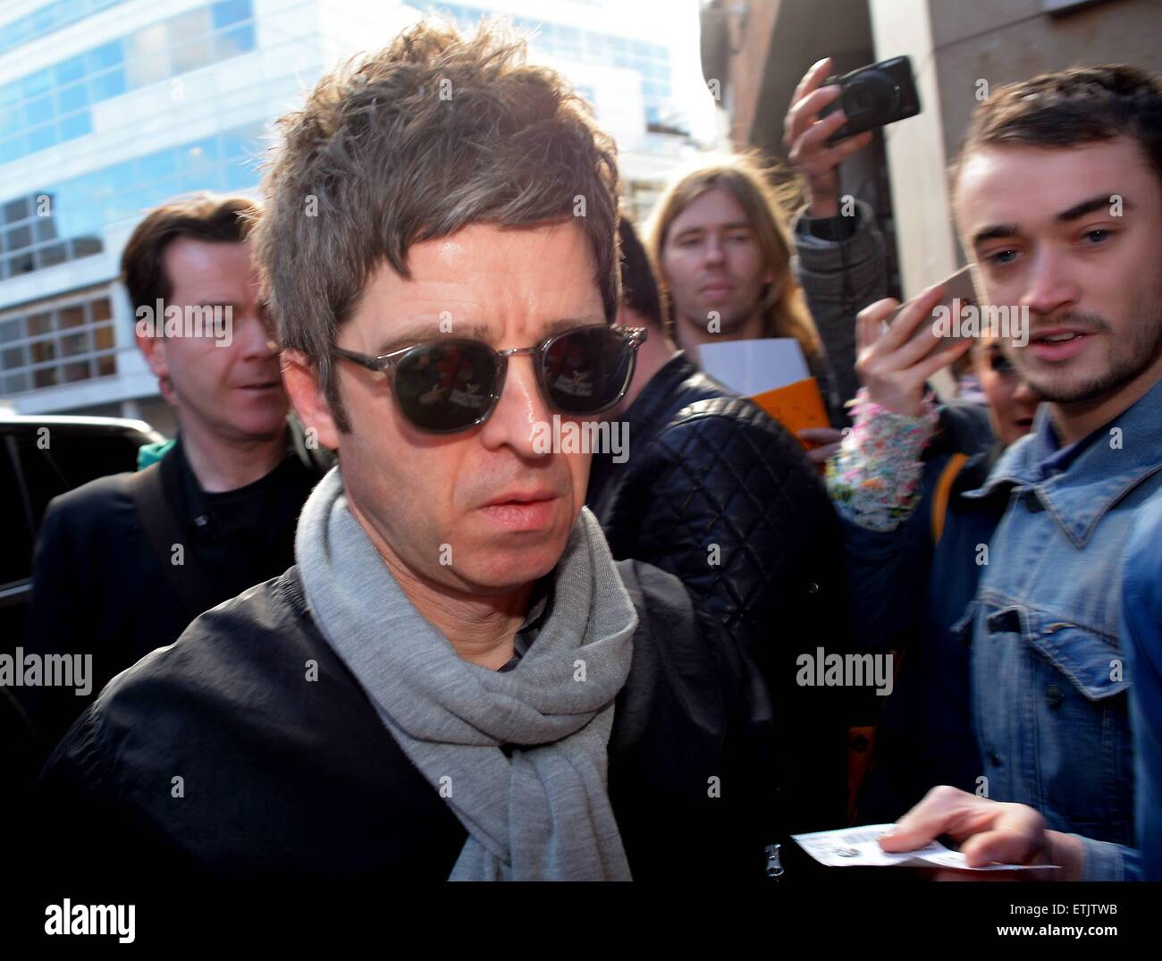 Noel Gallagher at Today FM & FM104 radio stations today ahead of his gig at  3Arena