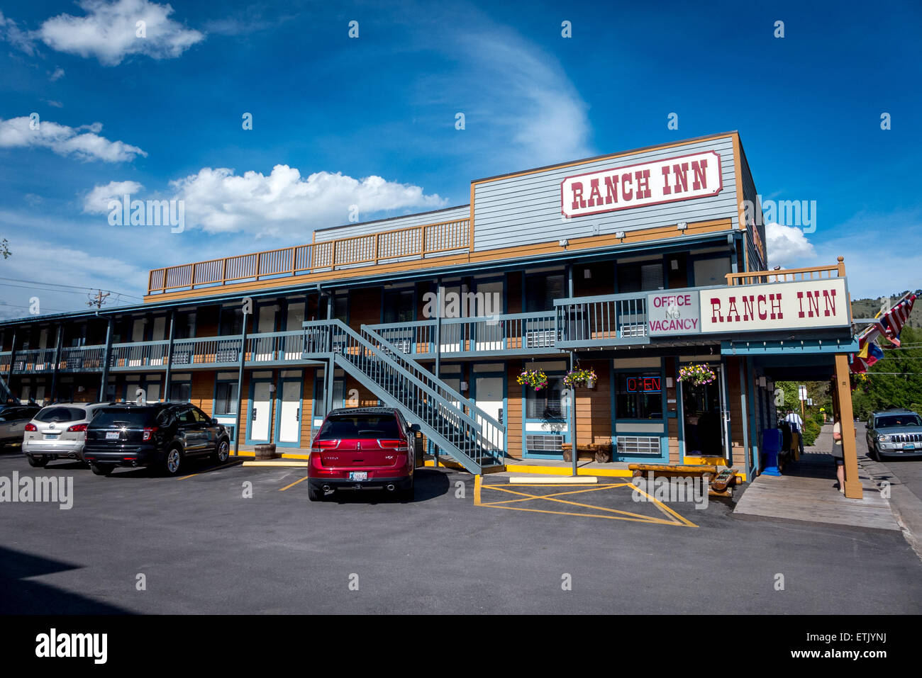 Views around the town of Jackson in Jackson Hole, Wyoming Stock Photo