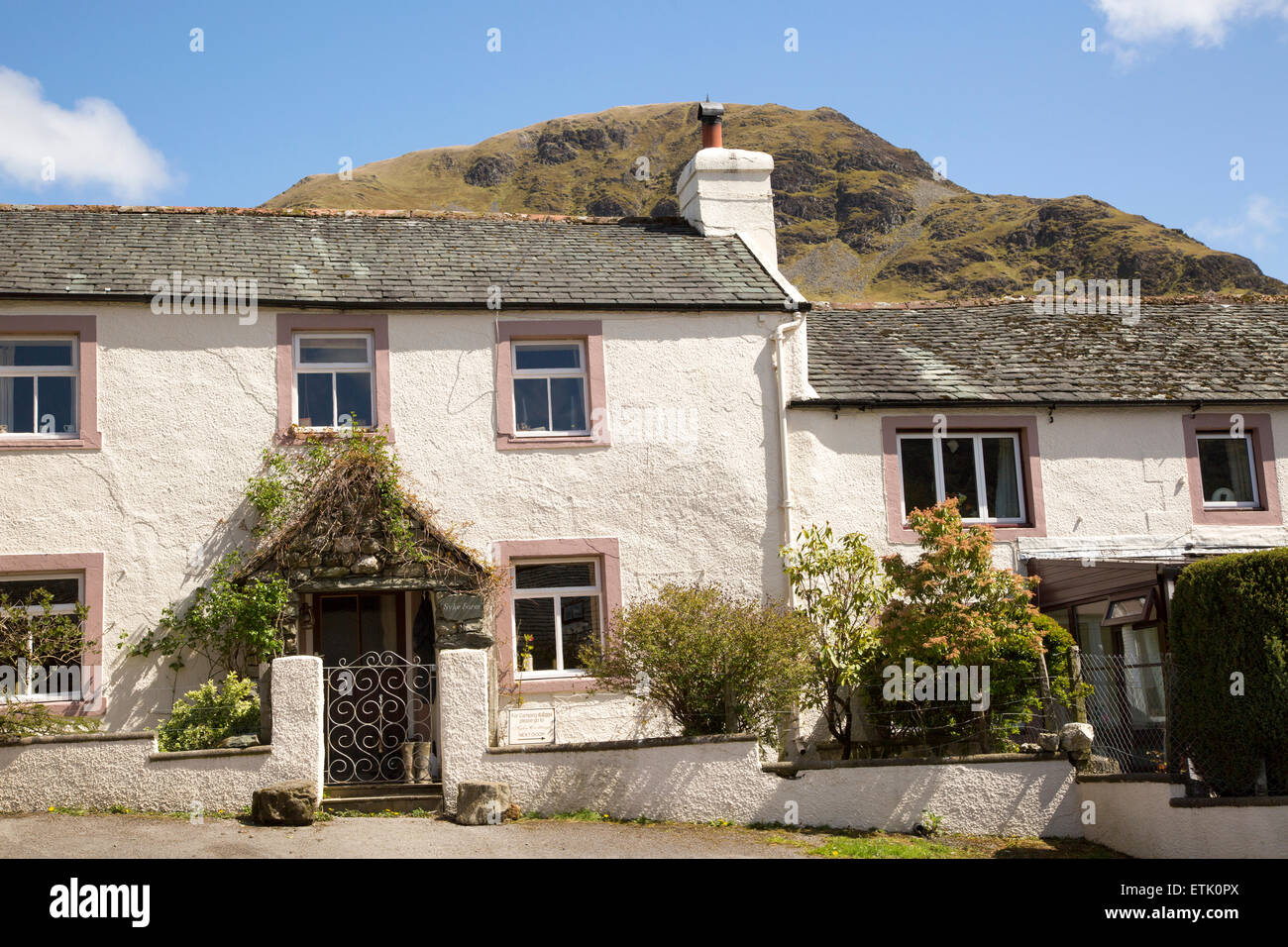 Houses in Buttermere village, Lake District national park, Cumbria