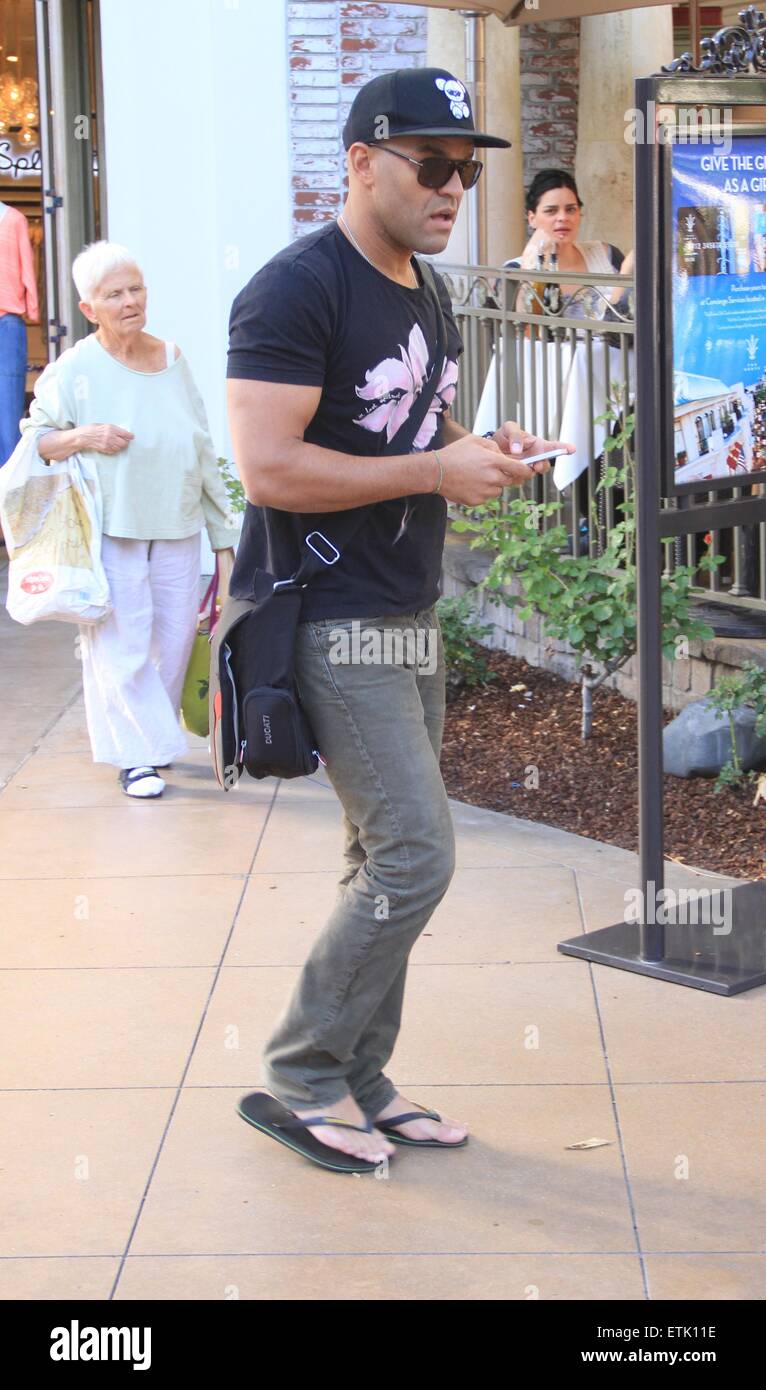 Prison Break actor, Amaury Nolasco goes shopping at The Grove in