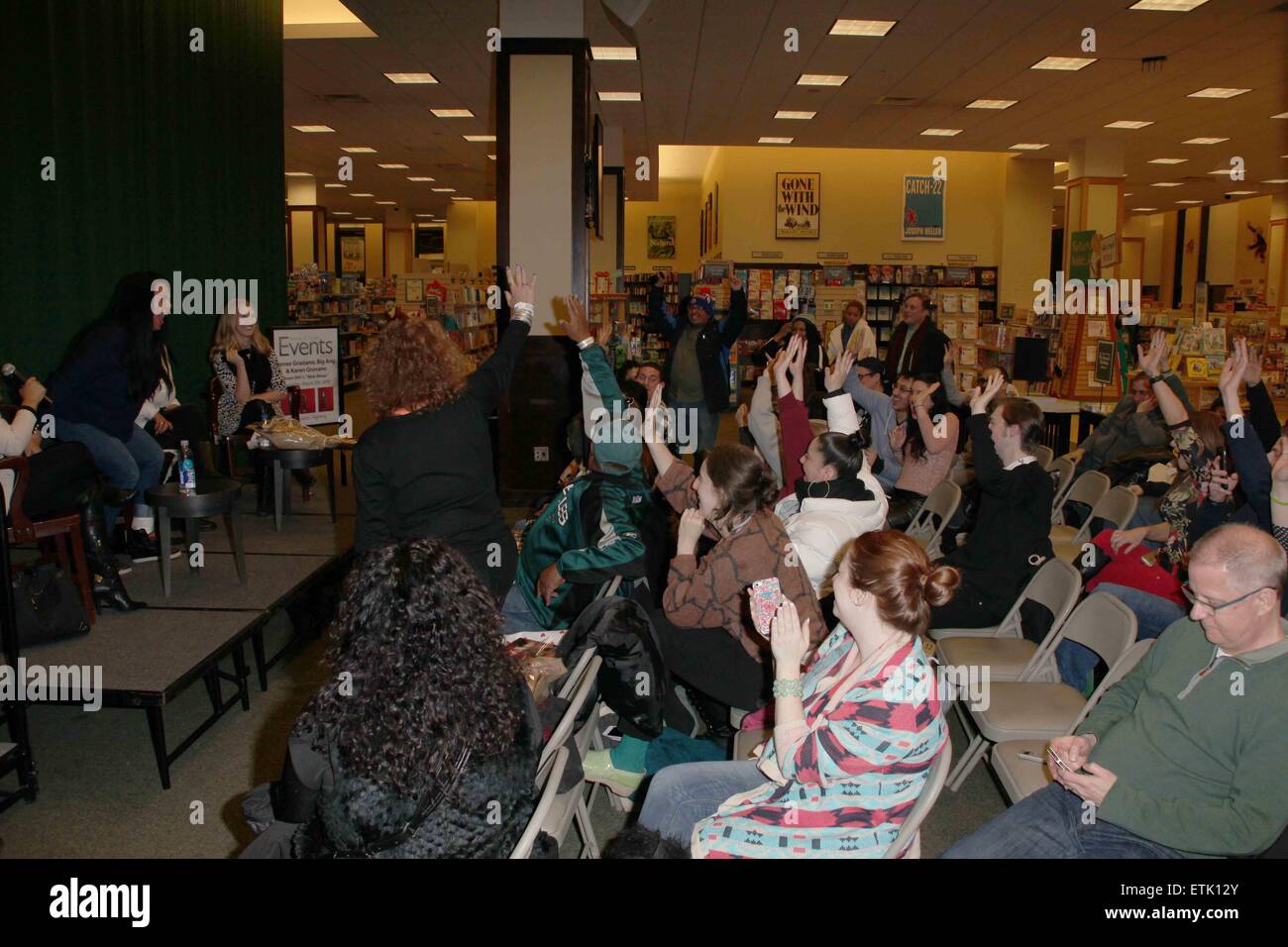 The Mob Wives At Barnes Noble Tribeca Featuring Voting To Ask