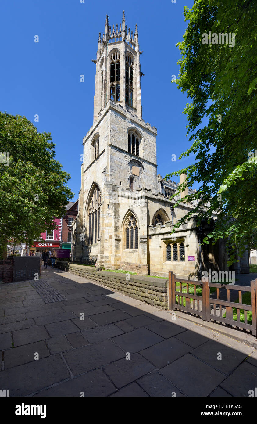 The Parish Church of All saints Pavement Stock Photo