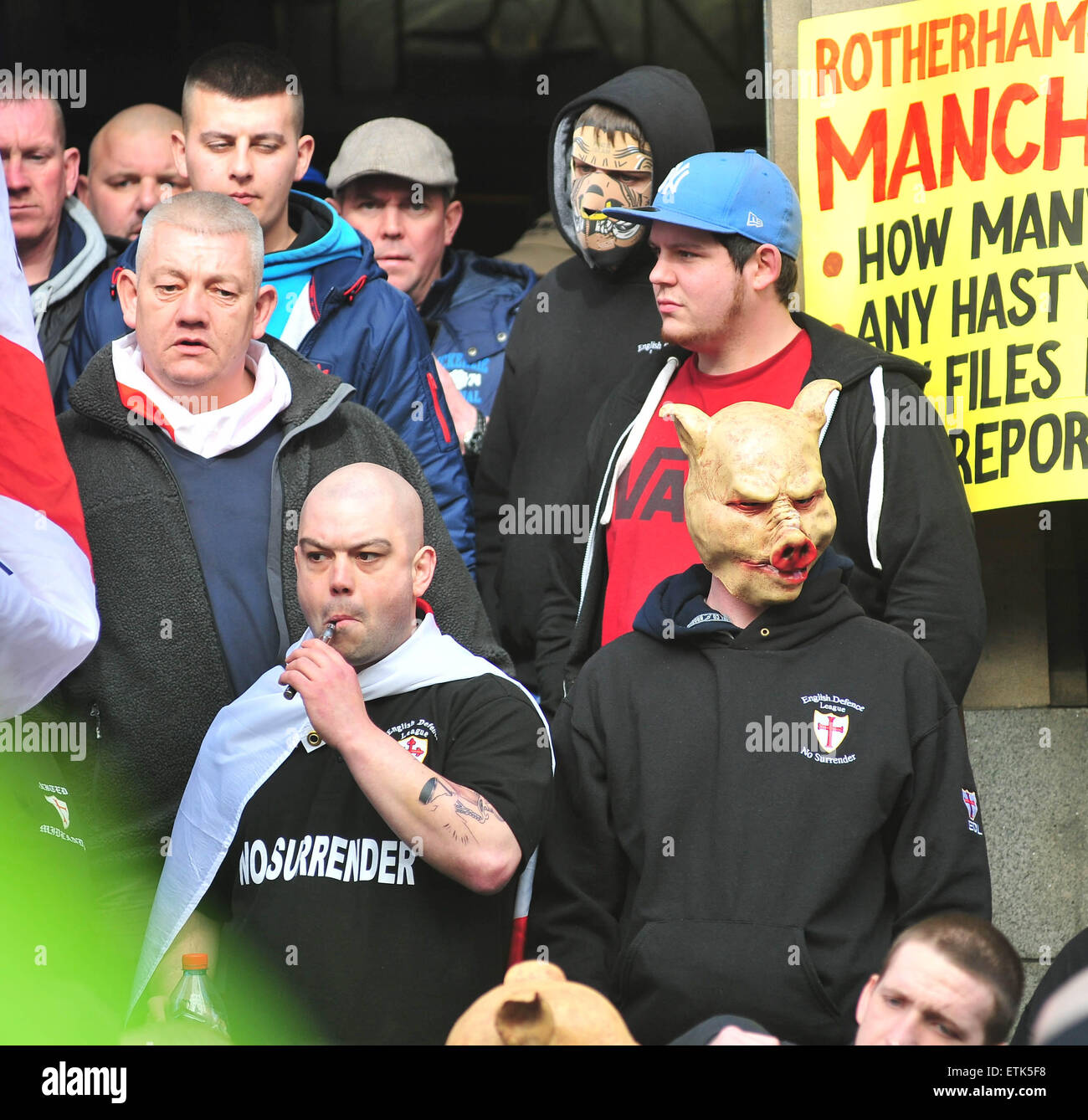 The English Defence League (EDL) held a rally in Manchester city centre ...