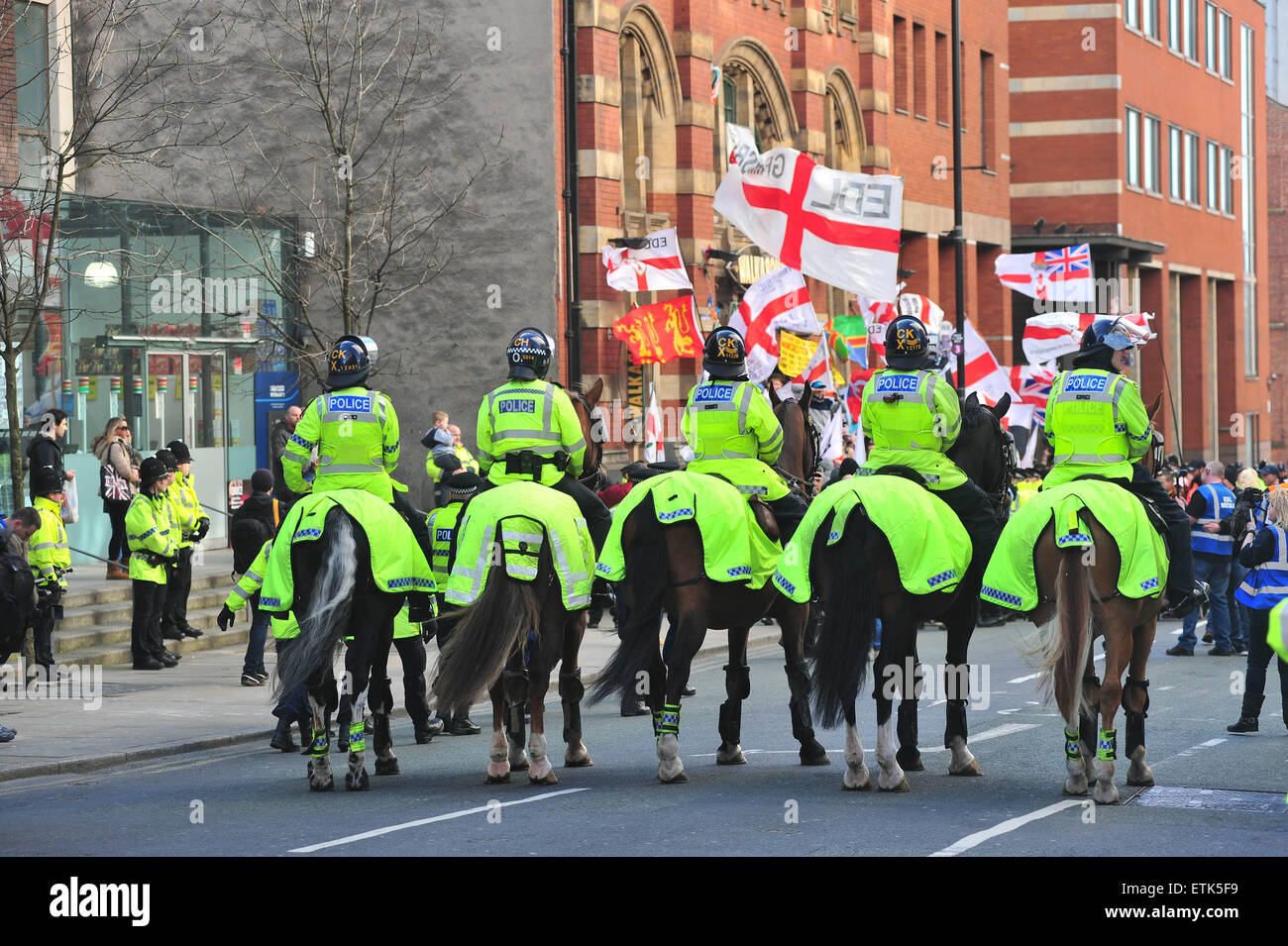 The English Defence League (EDL) held a rally in Manchester city centre ...