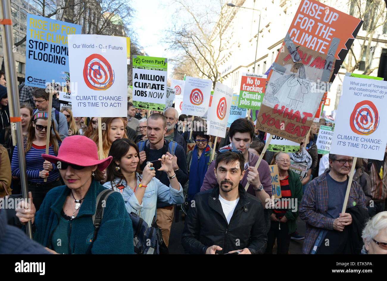 Tens of thousands attend the The People’s Climate March in London. The ...