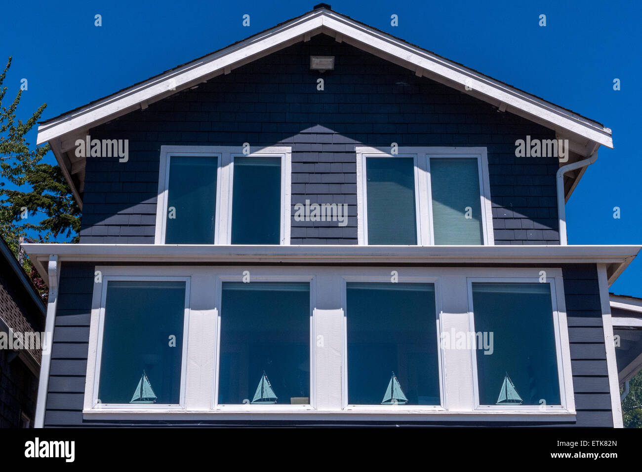 A beach house on Vashon Island, Washington State Stock Photo Alamy