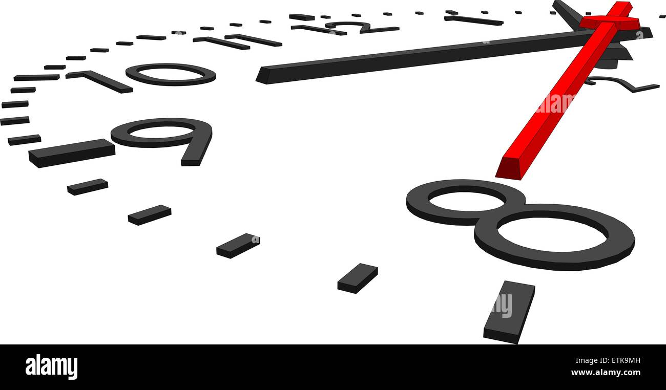 Round clock Stock Vector Image & Art Alamy