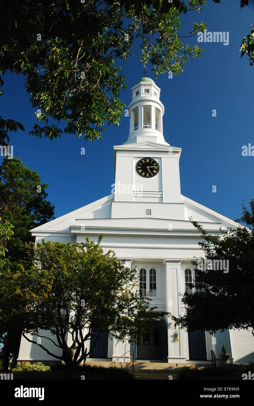 First Congregational Church, Rockport Massachusetts Stock Photo