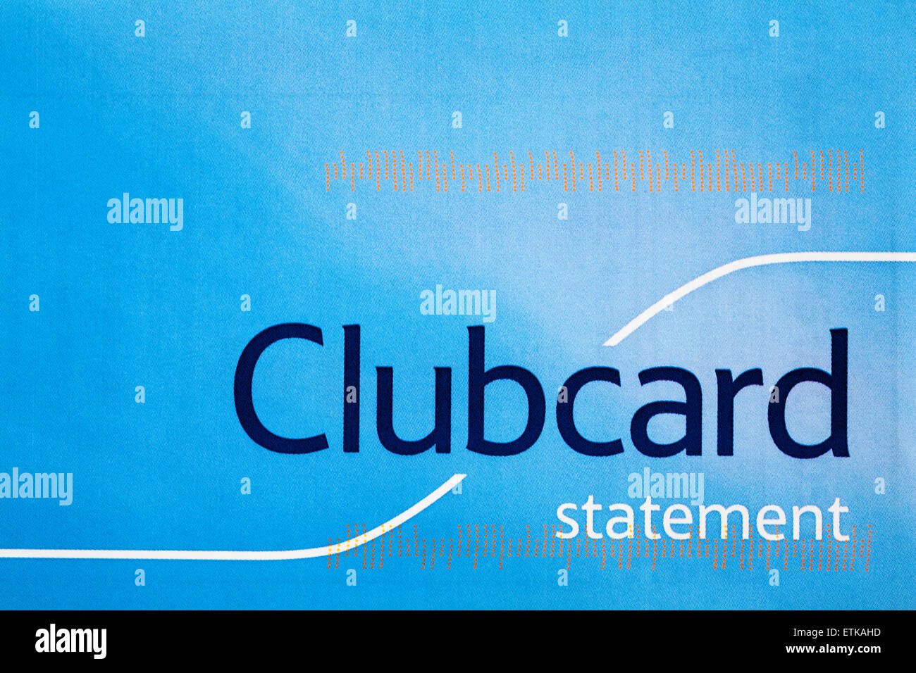 Clubcard statement on envelope correspondence received from Tesco Clubcard Stock Photo