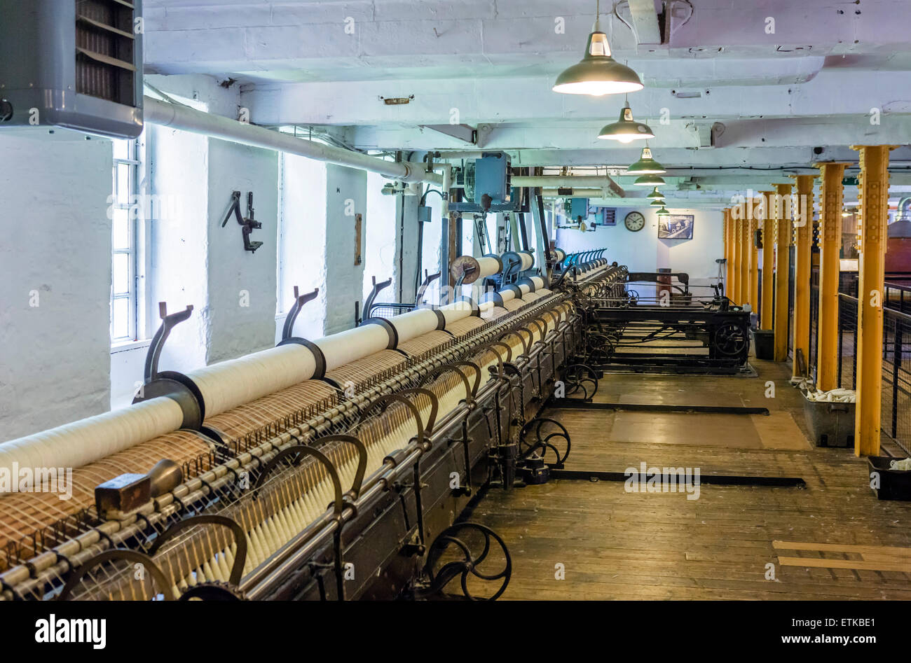 Interior of Magnolia (Miss.) Cotton Mills spinning room. See the