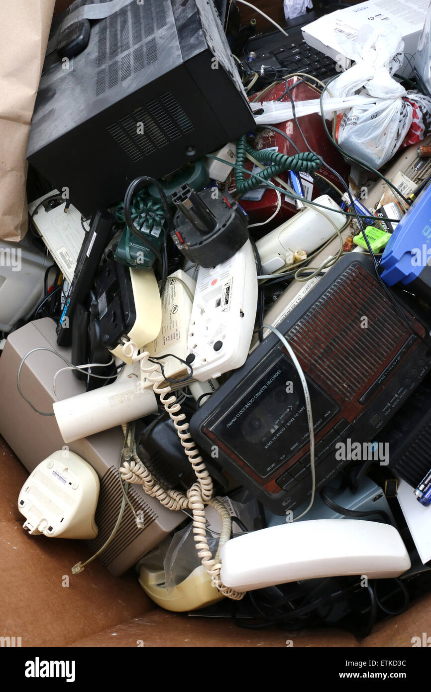Old outdated electronics recycling Ohio monitor printer laptop computer ...