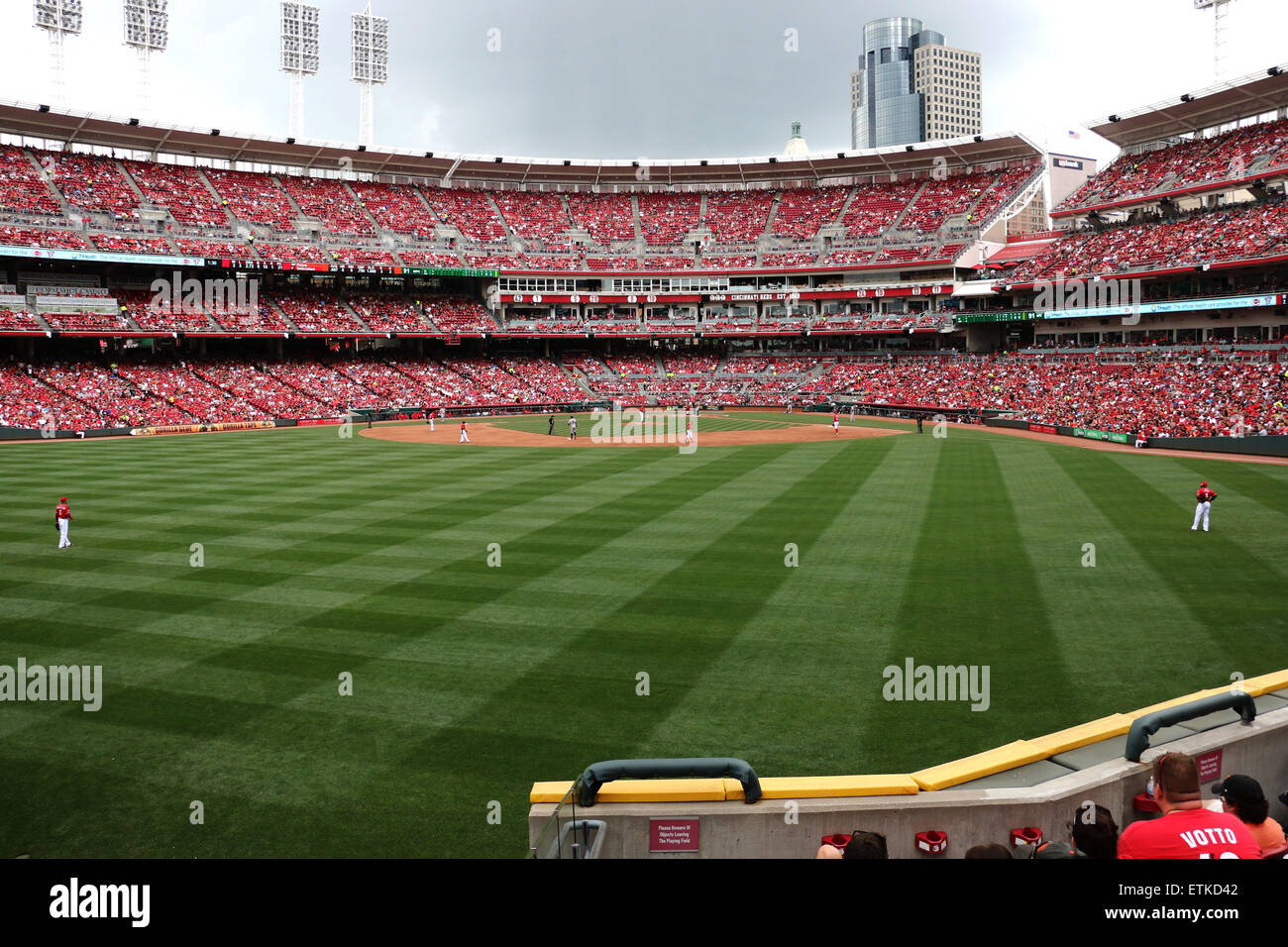 Great American Ball Park downtown Cincinnati baseball field Stock Photo