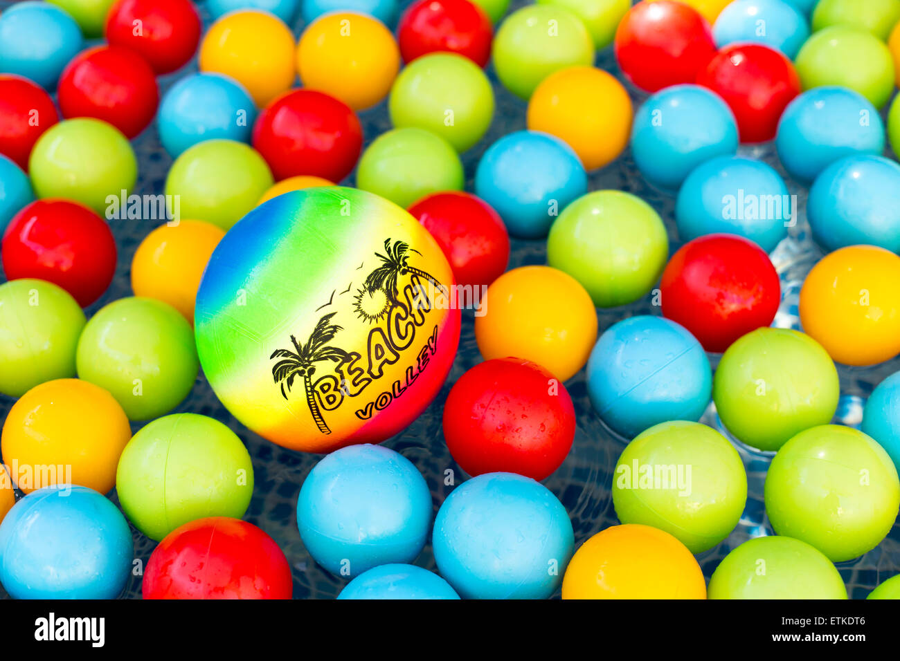 Volleyball ball on color background hi-res stock photography and images