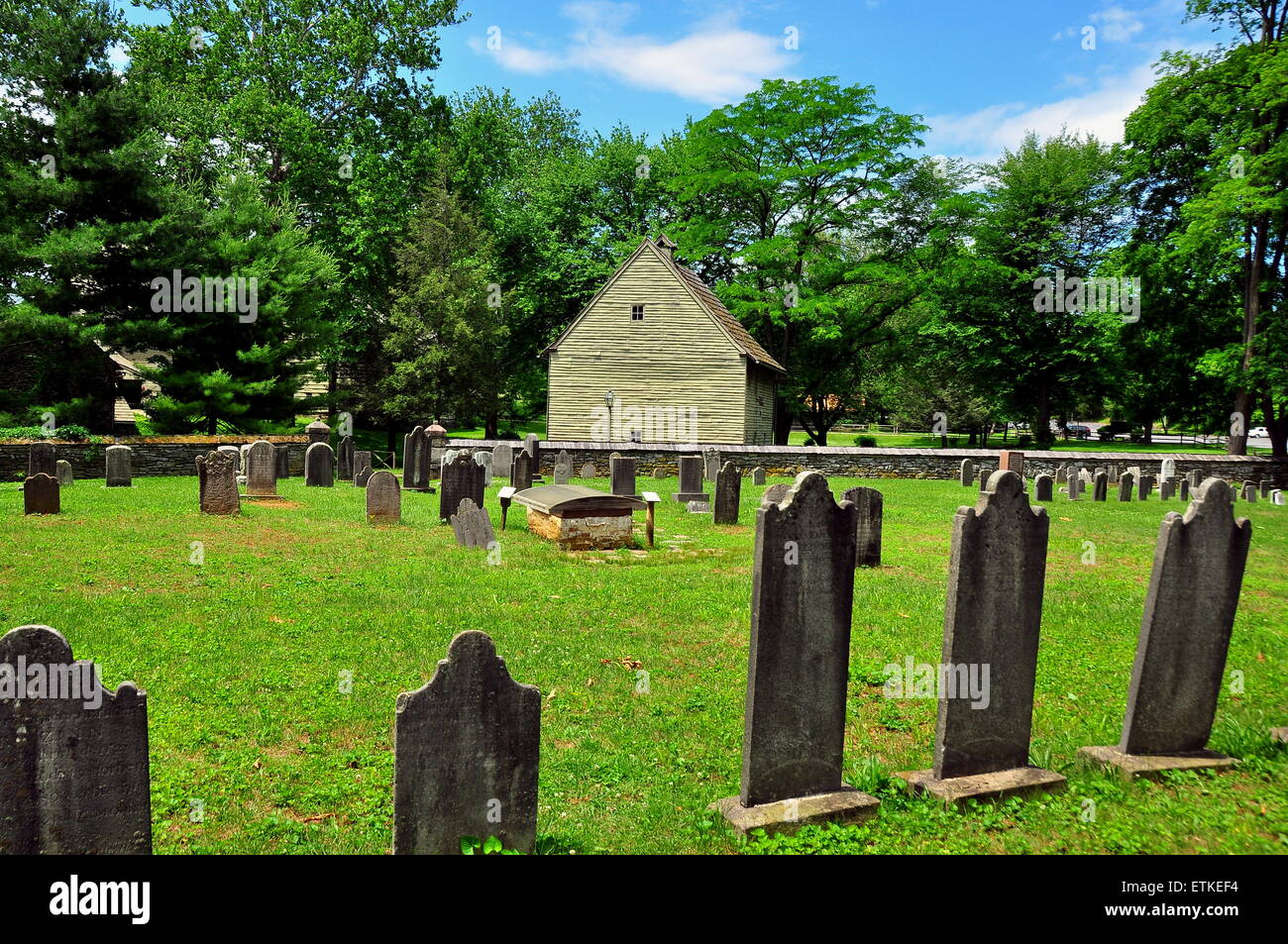 Ephrata, Pennsylvania Gravestones in God's Acre Burial Ground and