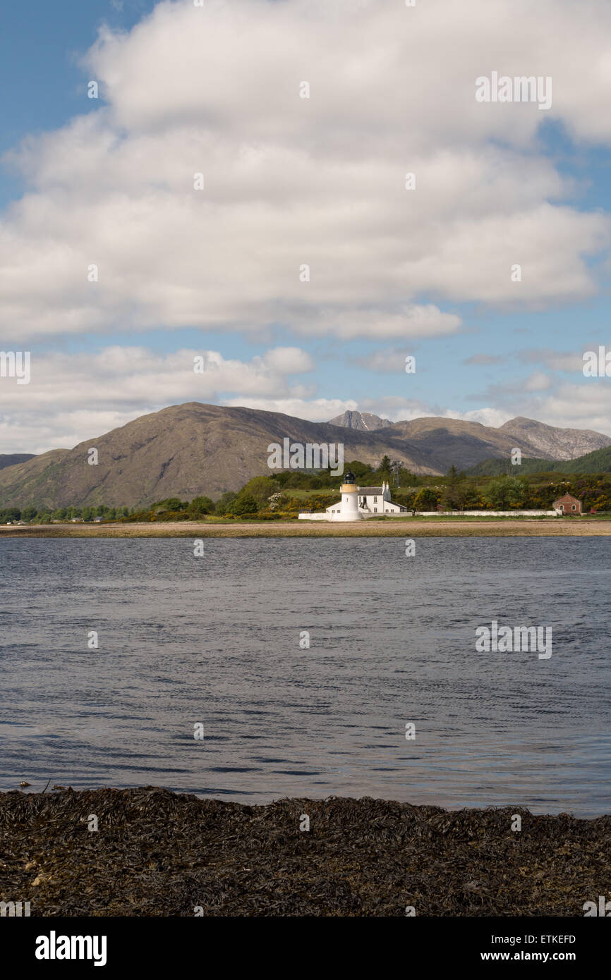 View of Corran Point Lighthouse taken from the opposite bank of the ...