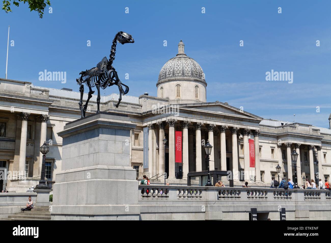 Sculpture on the Fourth Plinth in Trafalgar Square London Stock Photo
