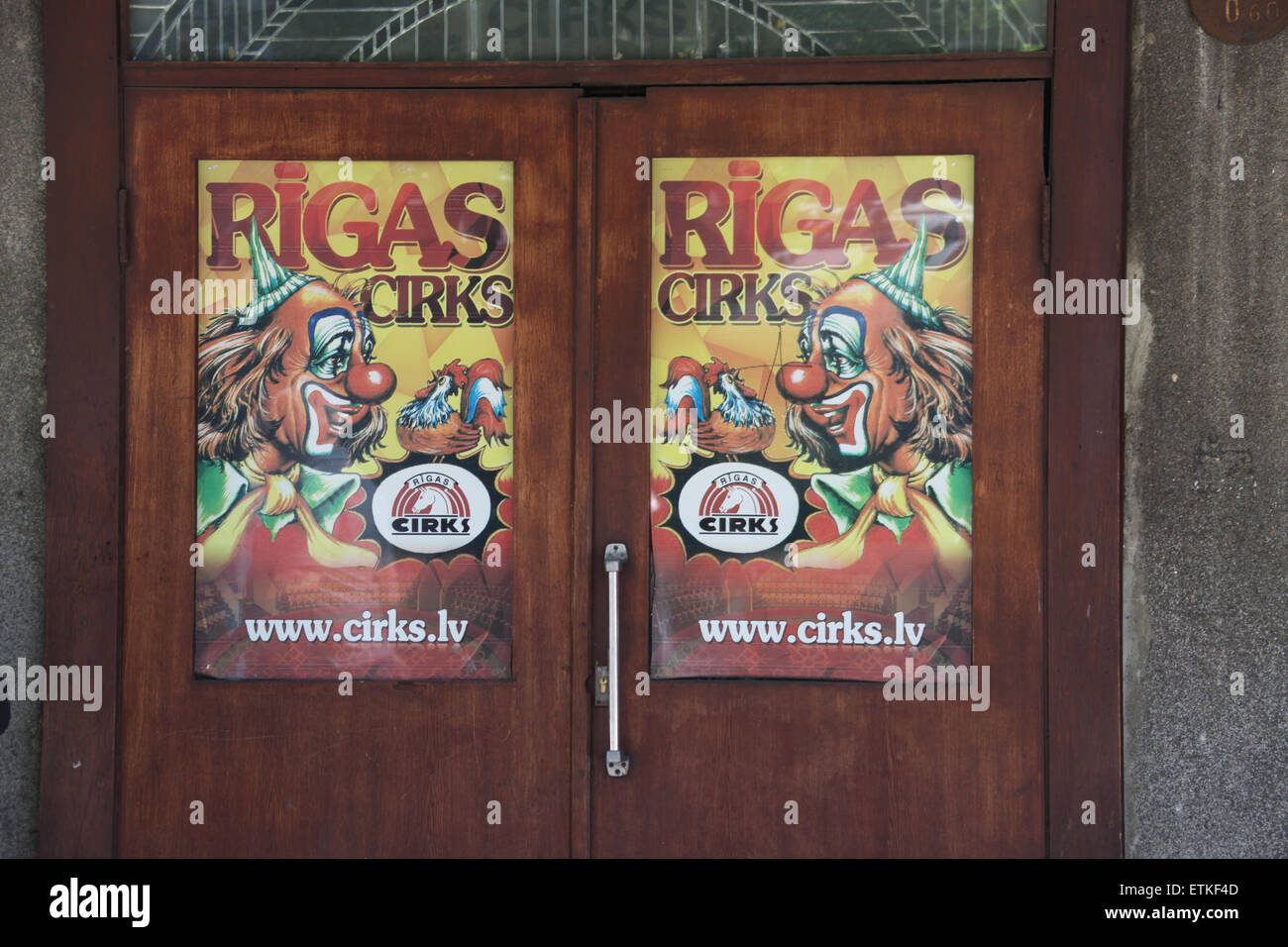 Entrance to the Circus in Riga Stock Photo - Alamy