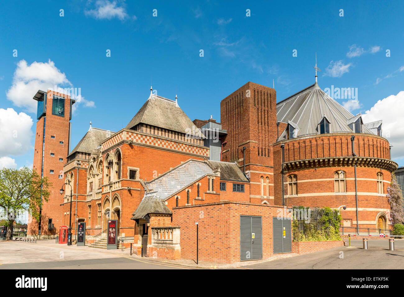 The Swan Theatre in Stratford upon Avon, England is home to the Royal Shakespeare Company, also known as the RSC Stock Photo