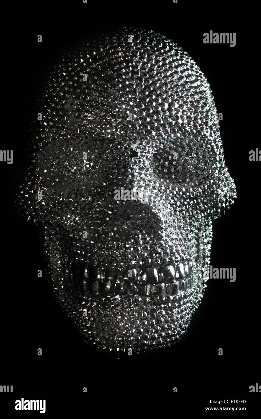 Jeweled Skull Stock Photo