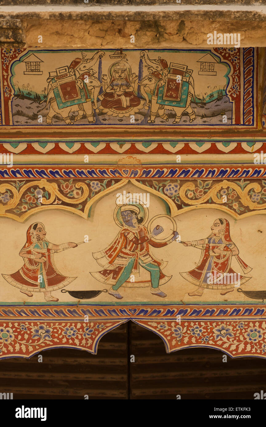 Shekhawati haveli painting hires stock photography and images Alamy