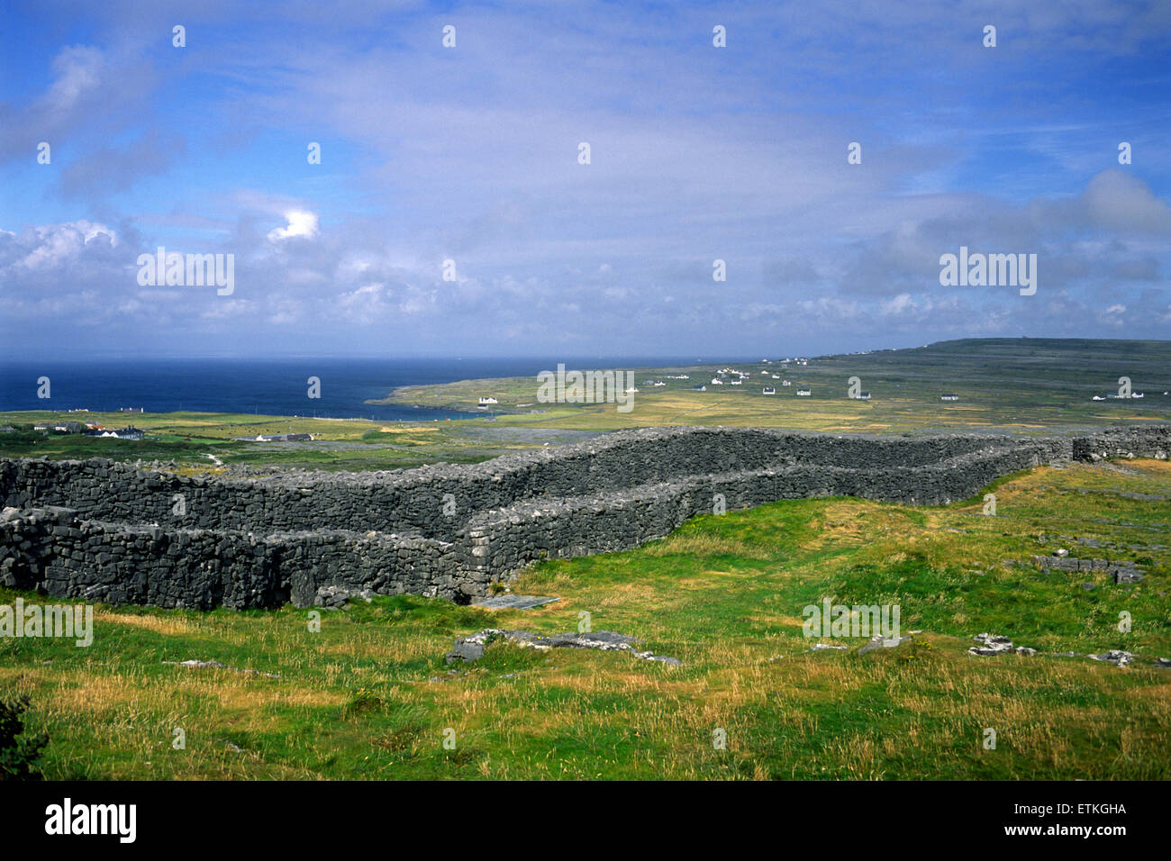 Ireland, County Galway, Aran Islands, Inishmore island, Dún Aengus Stock Photo