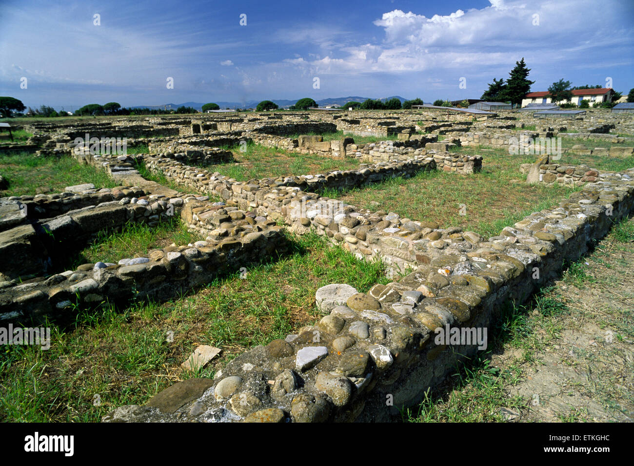 Italy, Basilicata, Policoro, Heraclea archaeological area, ancient greek city of the Magna Graecia Stock Photo