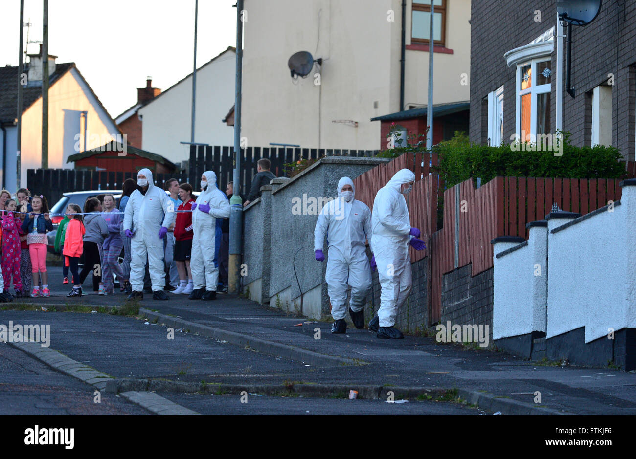 Londonderry, Northern Ireland 14 June 2015. Police are investigating