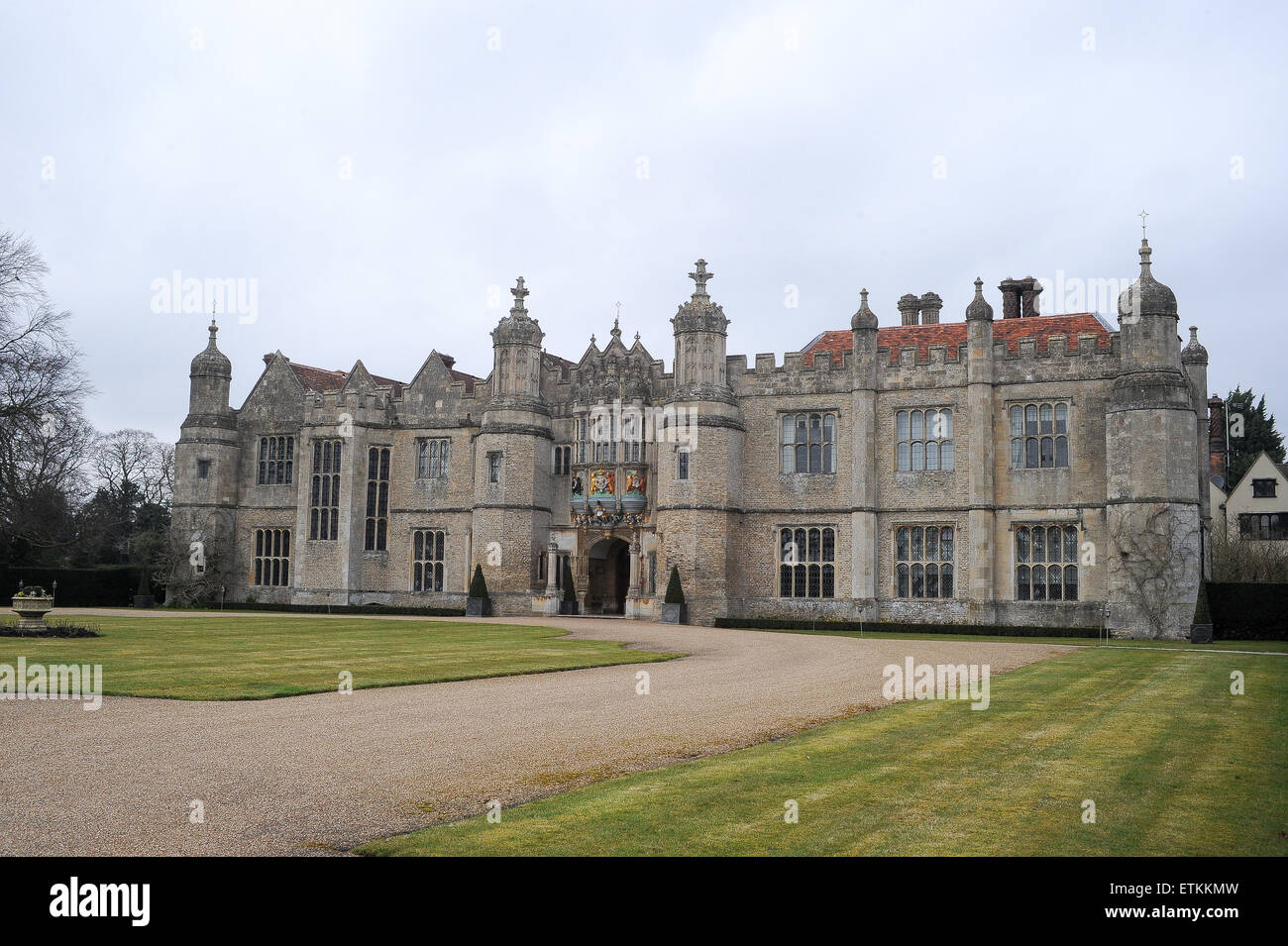 Michelle Keegan and Mark Wright wedding venue Hengrave Hall Featuring: View  Where: Bury St Edmunds, United Kingdom When: 09 Mar 2015 Credit: WENN.com  Stock Photo - Alamy, image size:1300x955