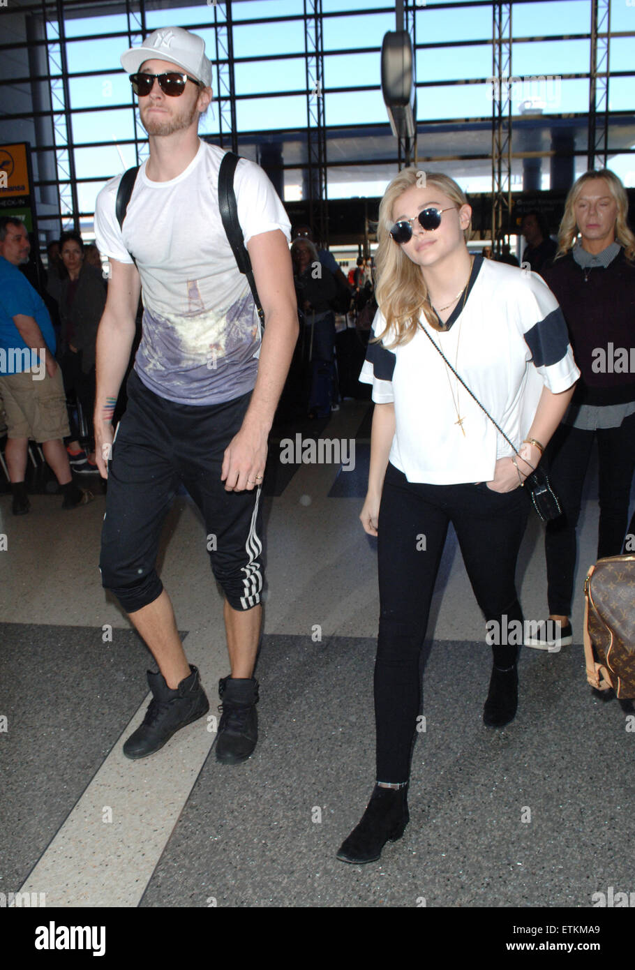 Chloe Moretz departs from Los Angeles International Airport (LAX) with