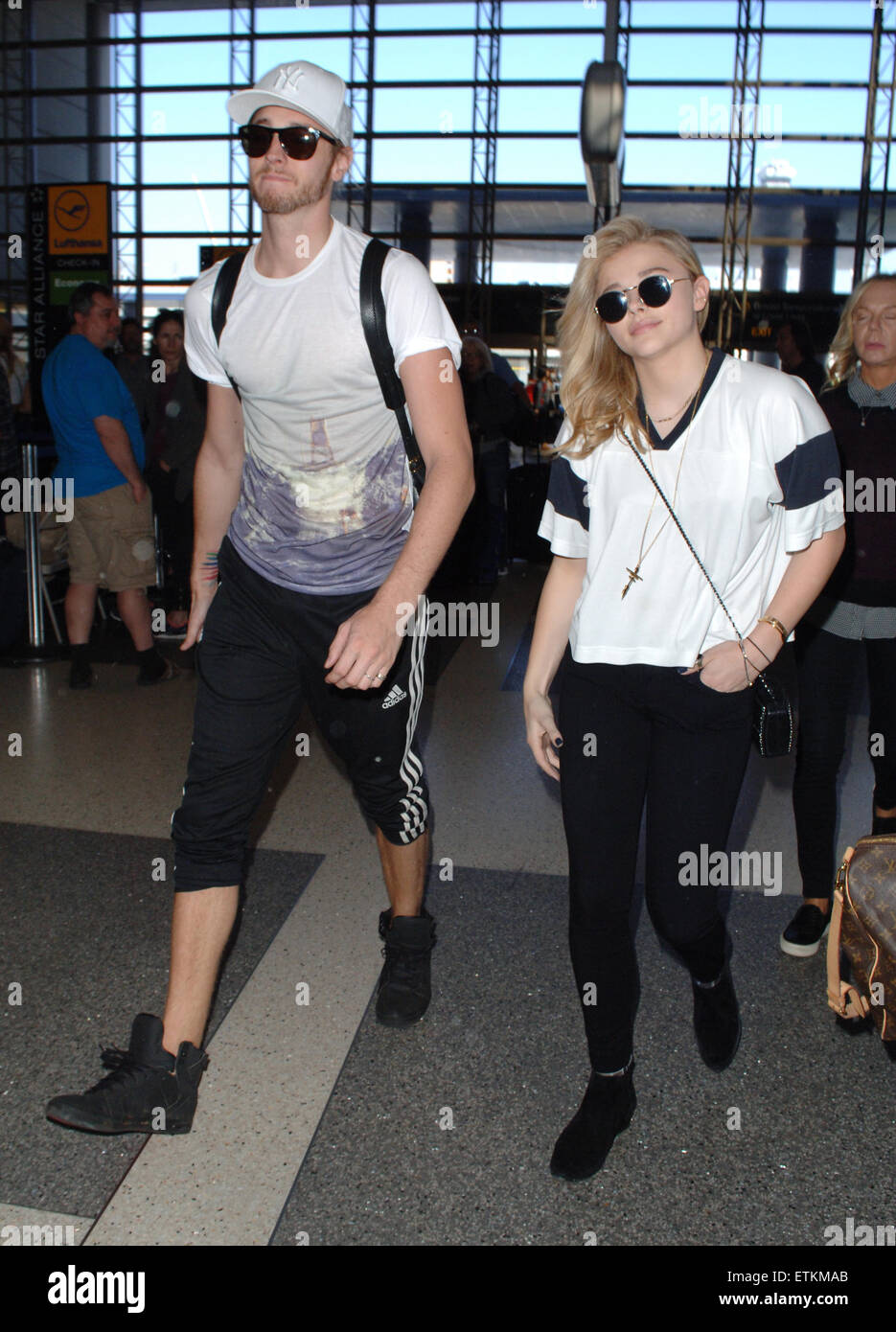 Chloe Moretz departs from Los Angeles International Airport (LAX) with