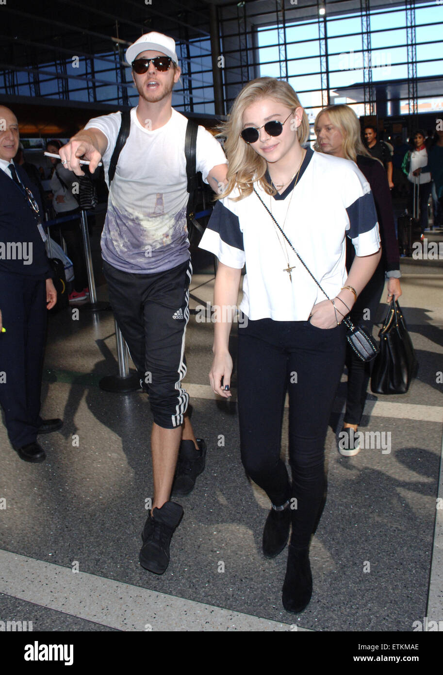 Chloe Moretz departs from Los Angeles International Airport (LAX) with