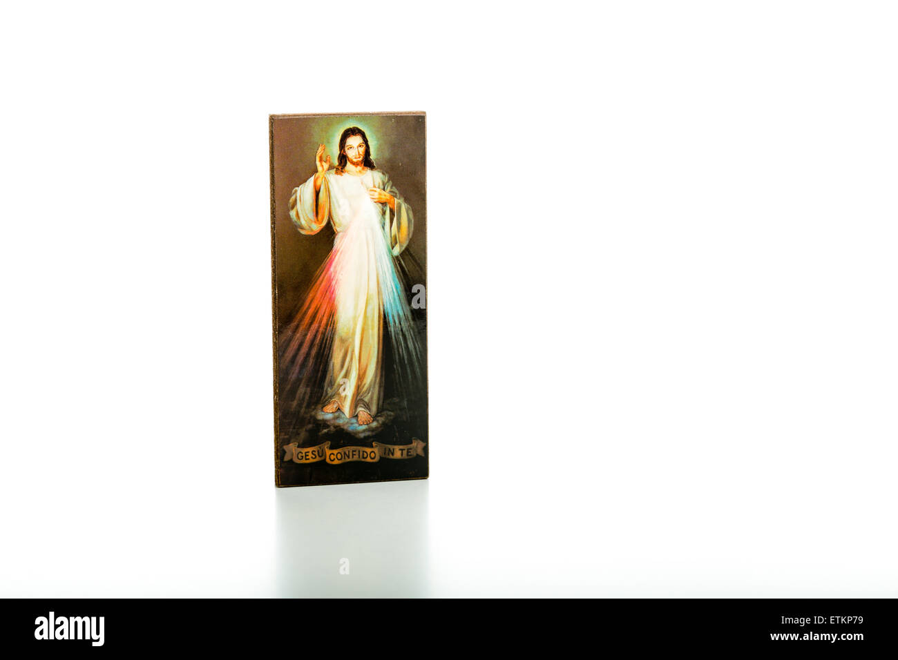 Isolated on white background, an icon with the picture of the Merciful ...
