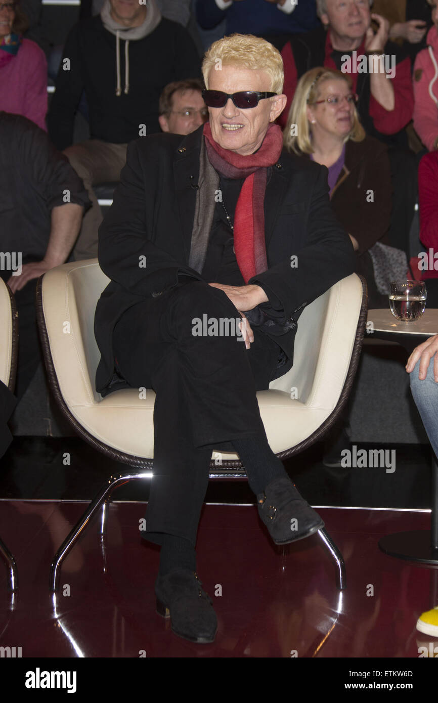 German ZDF TV talkshow Markus Lanz at Fernsehmacher-Studio Featuring