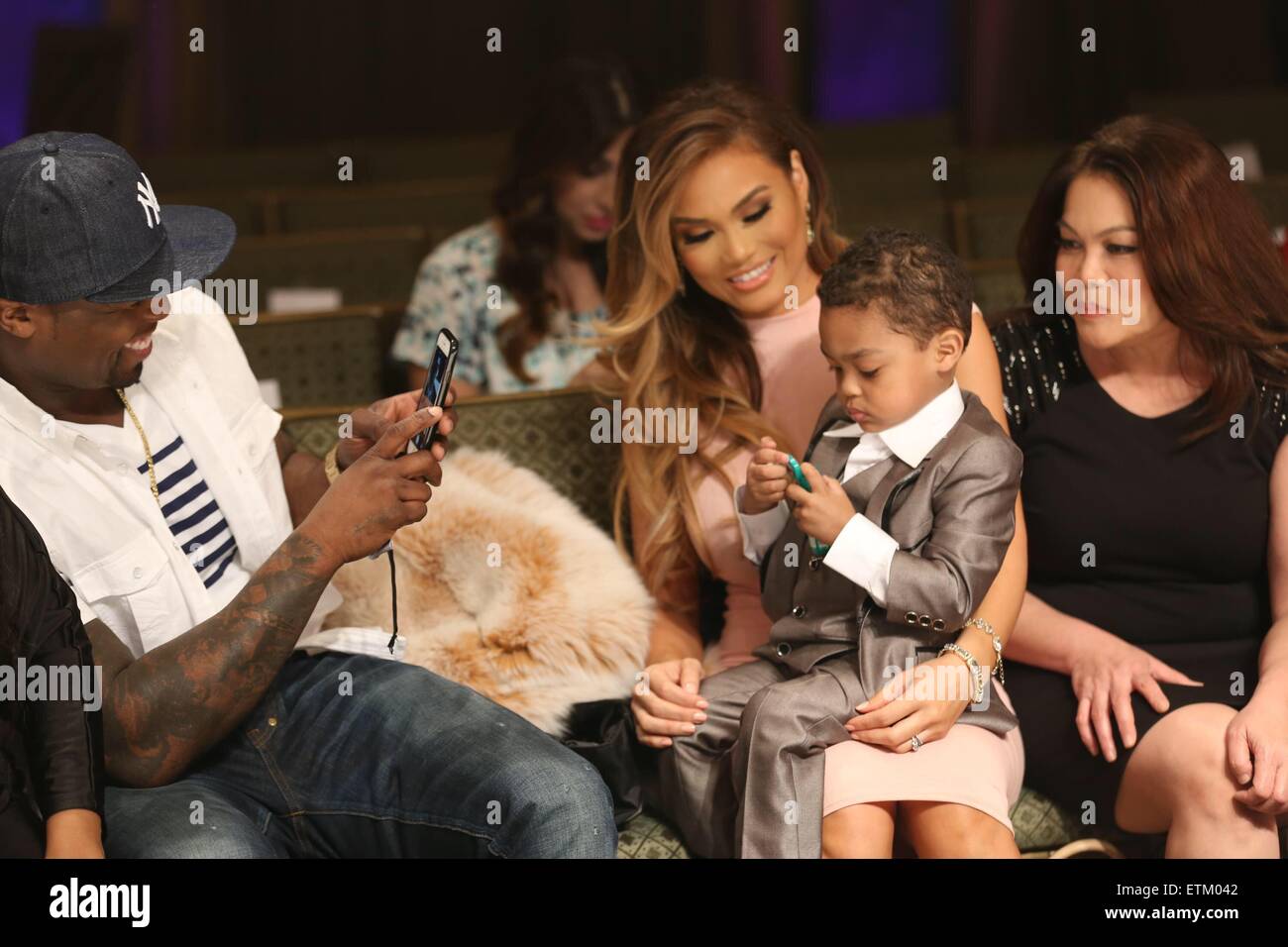 50 Cent And Model Daphne Joy Kick Off La Fashion Week Supporting