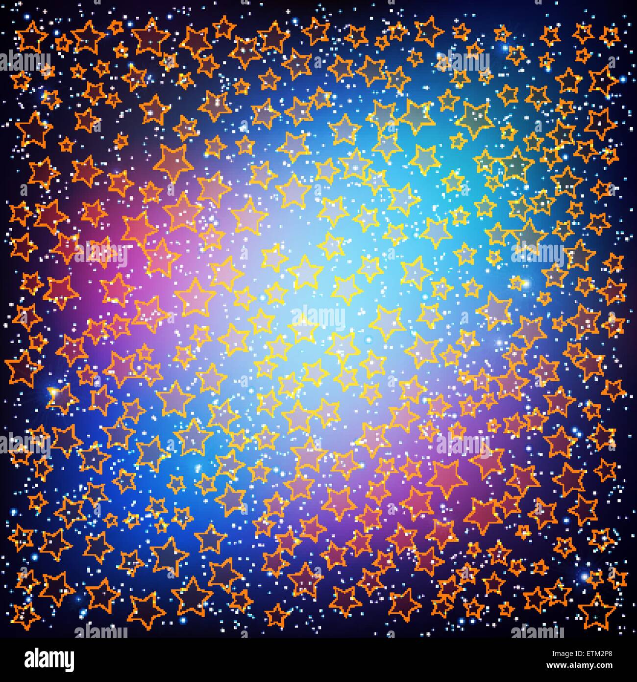 abstract blue christmas background with red stars Stock Vector Image ...