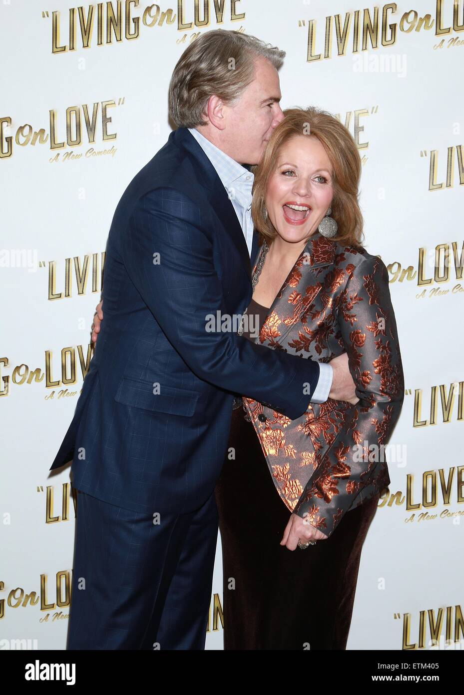 Press junket for Broadway play Living On Love held at the Empire Hotel.  Featuring: Douglas Sills, Renée Fleming Where: New York City, New York, United States When: 12 Mar 2015 Credit: Joseph Marzullo/WENN.com Stock Photo