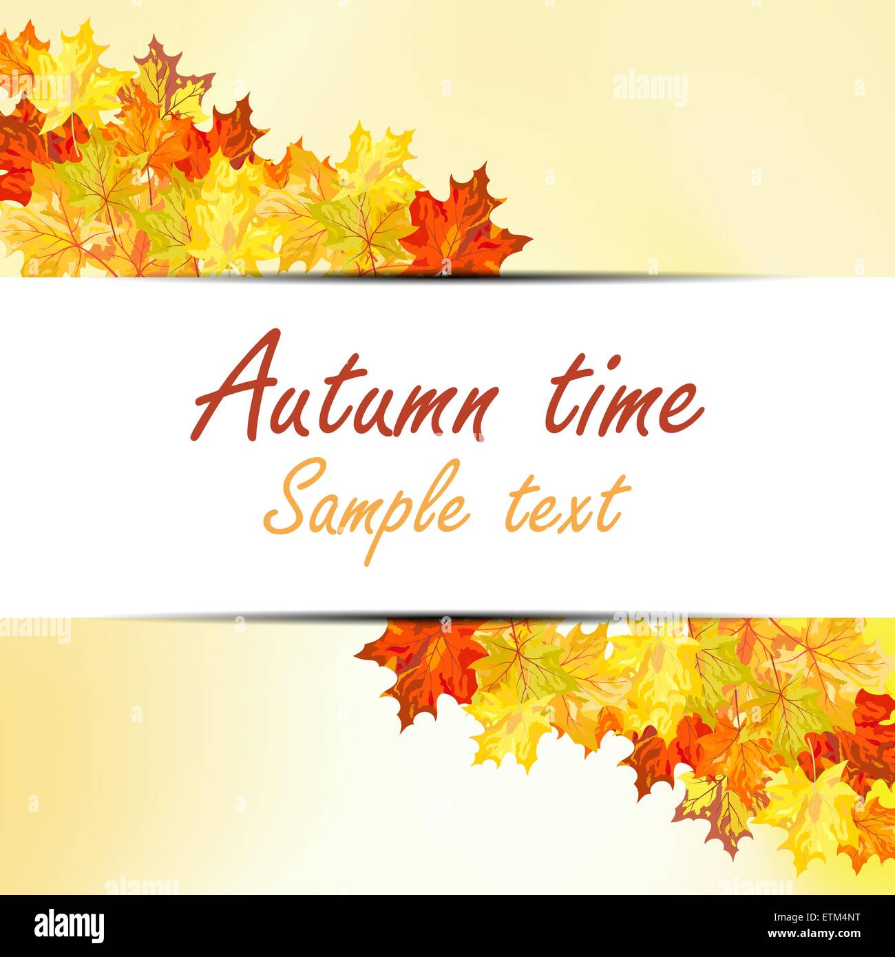 Autumn maple leaves background. Vector illustration with transparency ...
