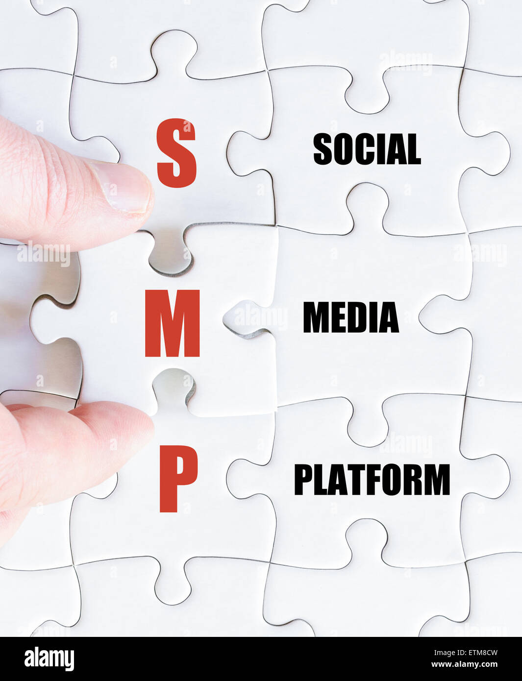 Concept image of Business Acronym SMP as Social Media Platform Stock