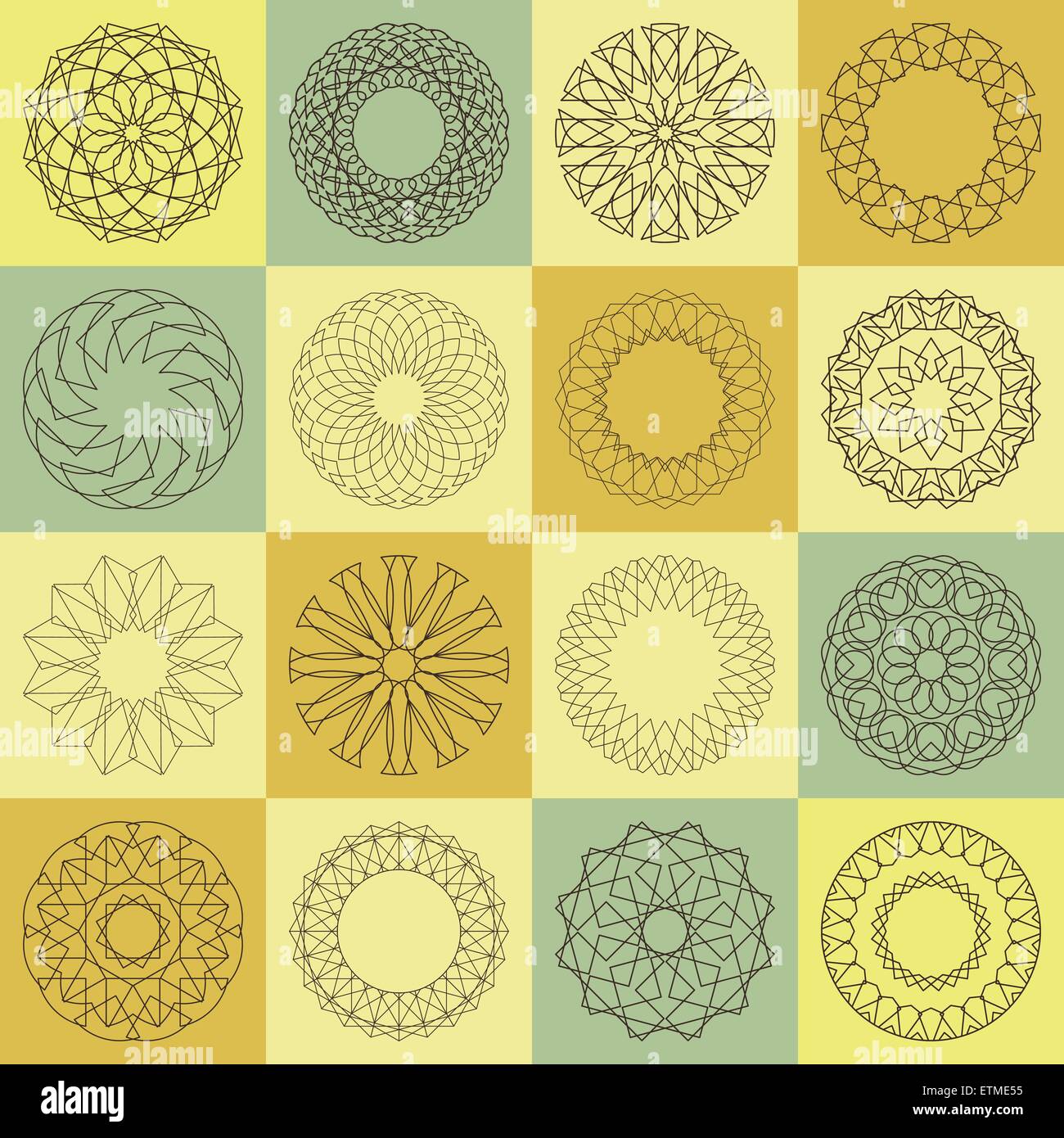 Guilloche vector elements Stock Vector Image & Art Alamy