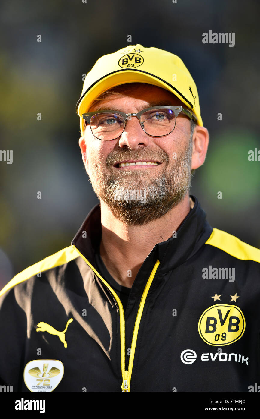 Borussia Dortmund coach Jürgen Klopp, Olympic Stadium, Berlin, Germany  Stock Photo - Alamy