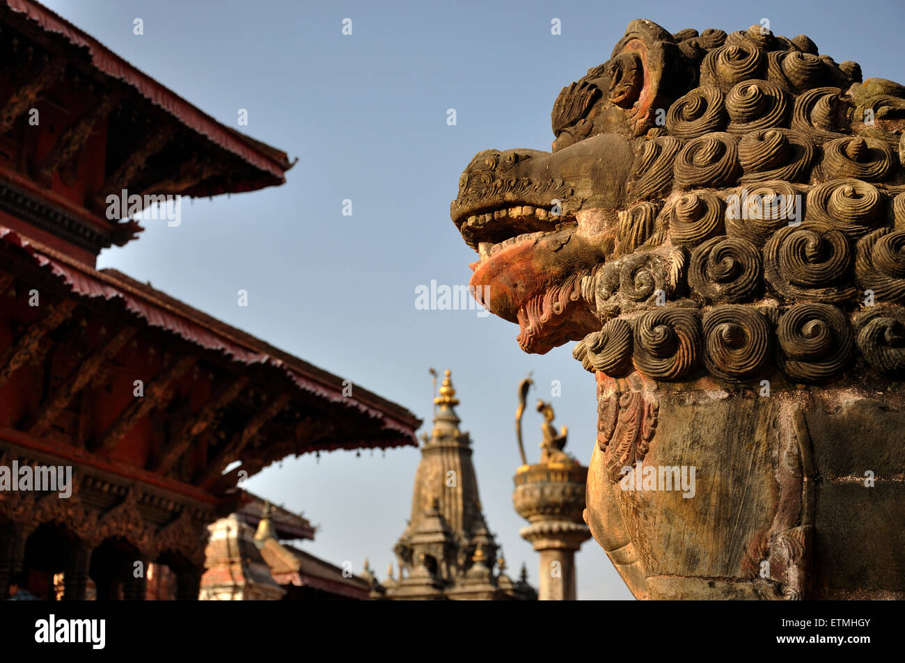Patan Durbar Square, Kathmandu Before the 2015 Earthquake Stock Photo