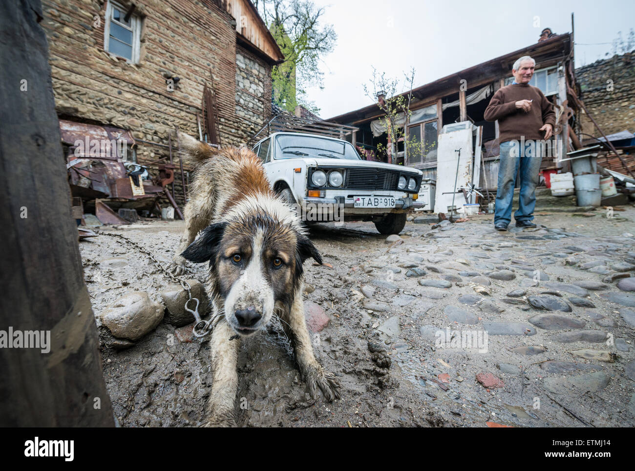 Private property in small town Sighnaghi in Kakheti region of