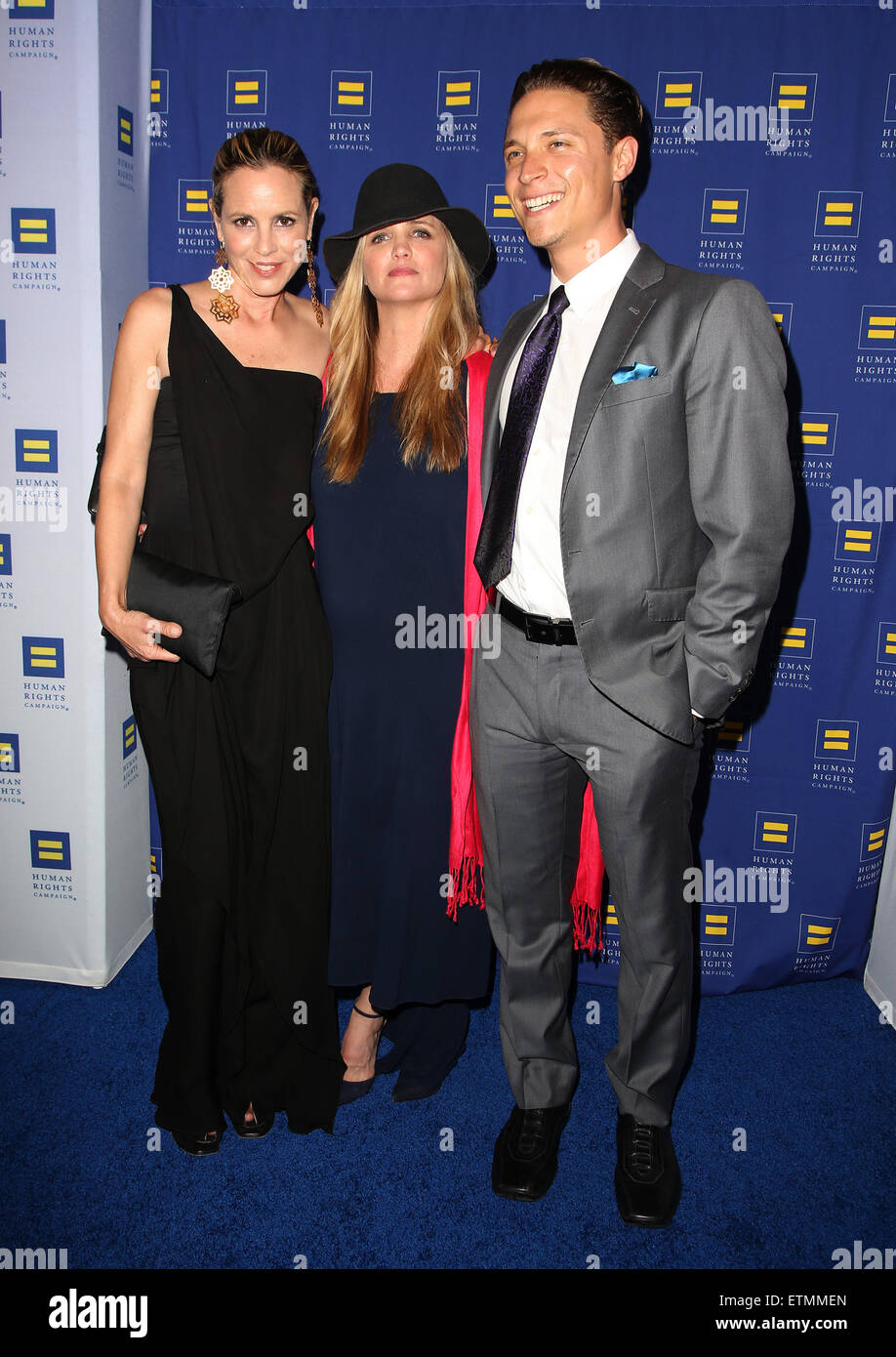 HRC Los Angeles Gala Dinner 2015 at the JW Marriott Hotel at LA Live - Arrivals  Featuring: Maria Bello, Clare Munn, Elijah Allan-Blitz Where: Los Angeles, California, United States When: 14 Mar 2015 Credit: FayesVision/WENN.com Stock Photo