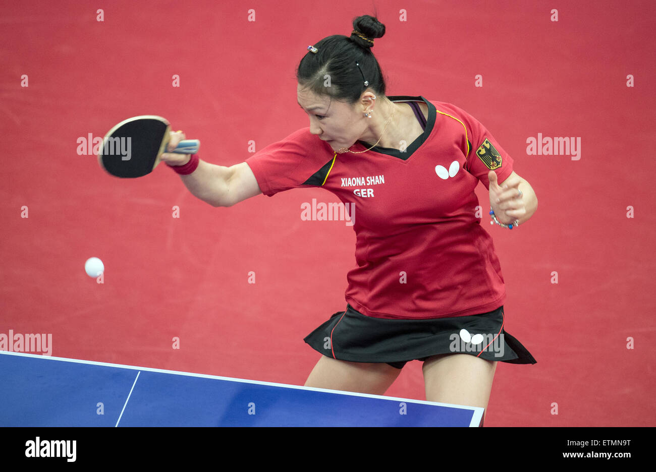 Baku, Azerbaijan. 15th June, 2015. Germany's Xiaona Shan competes in